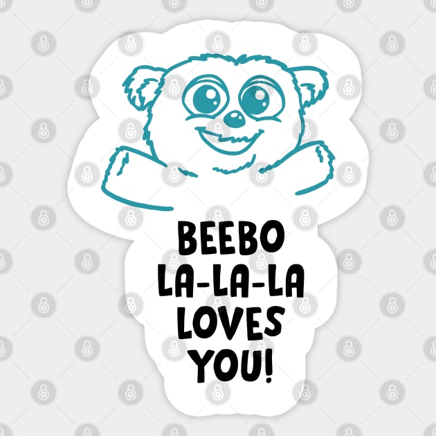 Beebo Loves you! v3 Sticker by RotemChan